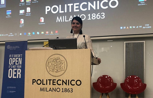 Сотрудница ТРЦКОО презентовала кейс разработки онлайн-курсов ТГУ на конференции в Милане